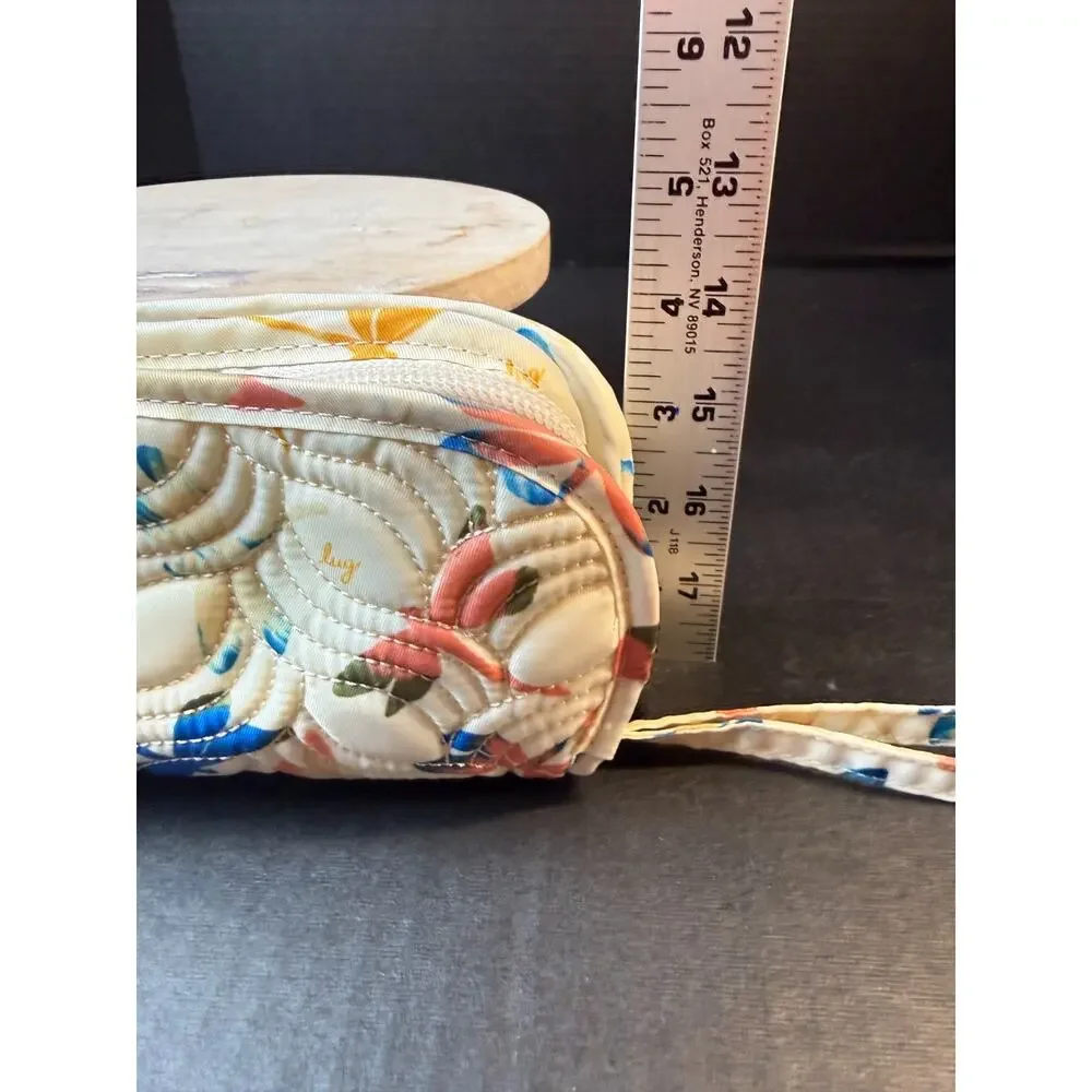 Lug Flipper Jewelry Clutch Dragonfly Multi Color and Cream Travel - Picture 10 of 13